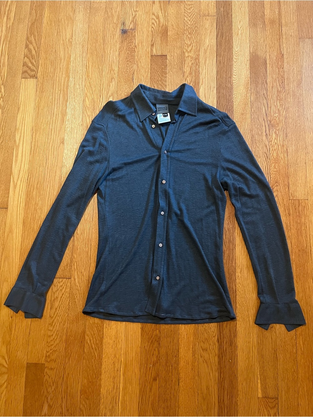 Vintage Versace Jeans Couture Long Sleeve Button Down XL Vintage Size Read